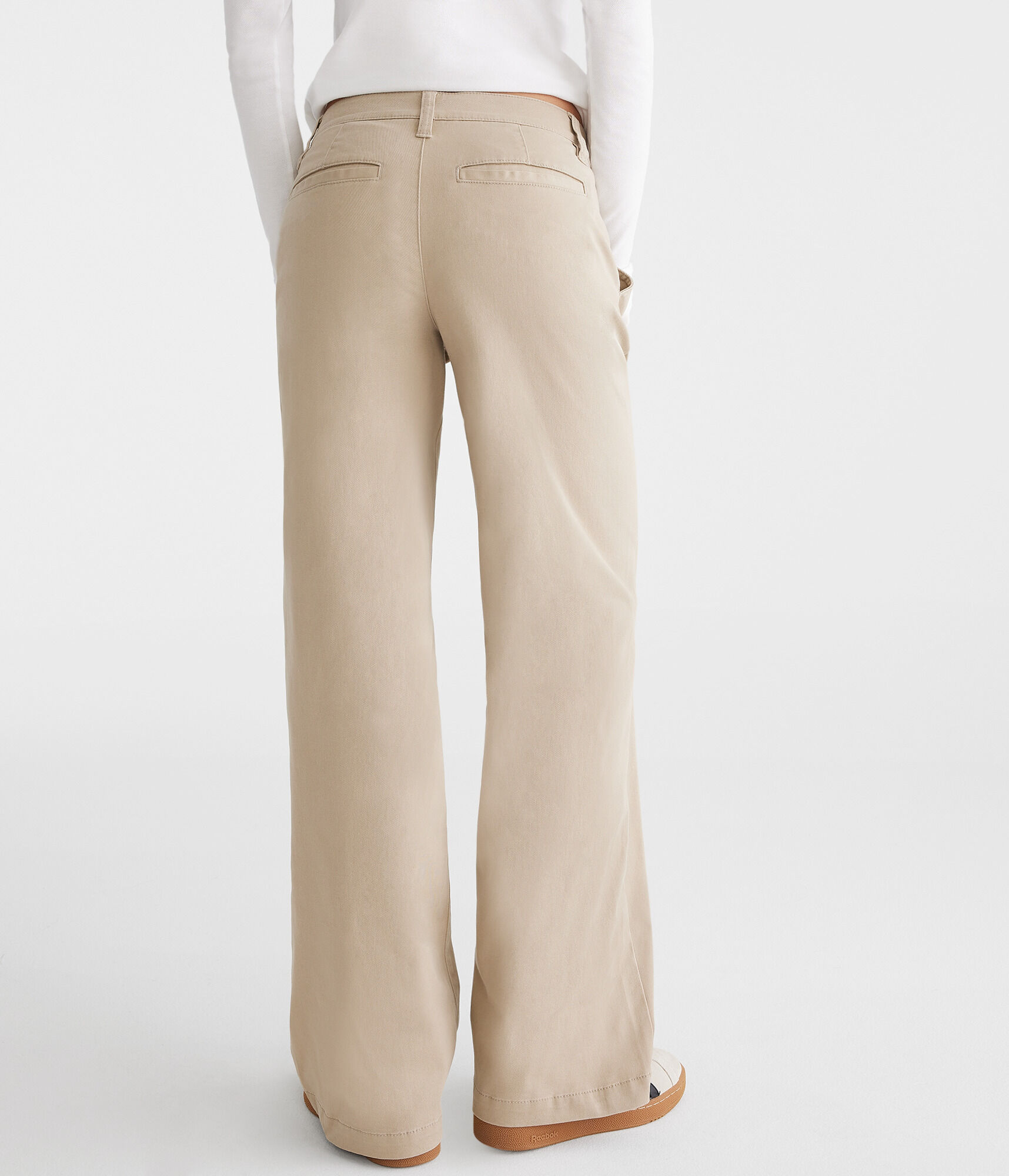 Low-Rise Baggy Wide Leg Uniform Pants