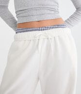 Mid-Rise Straight Leg Sweatpants