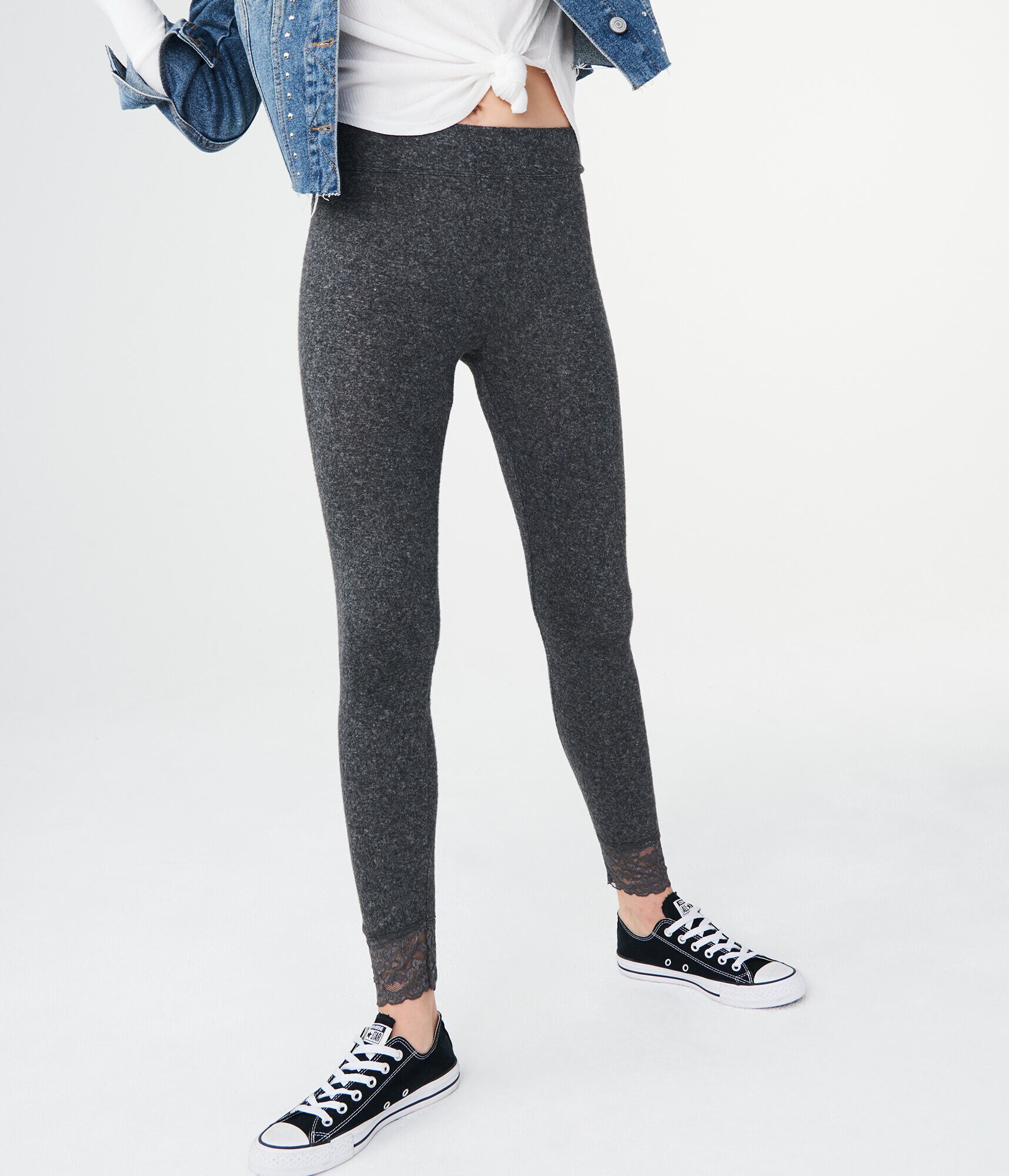 Lace ankle leggings clearance