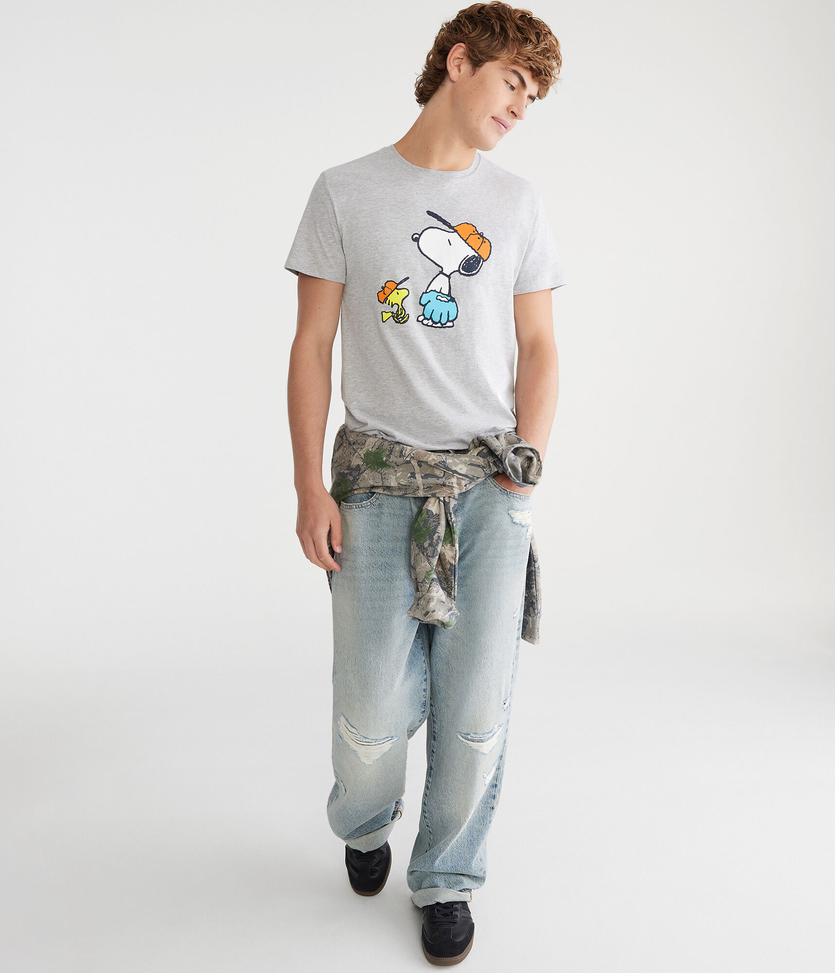 Snoopy Baseball Relaxed Graphic Tee