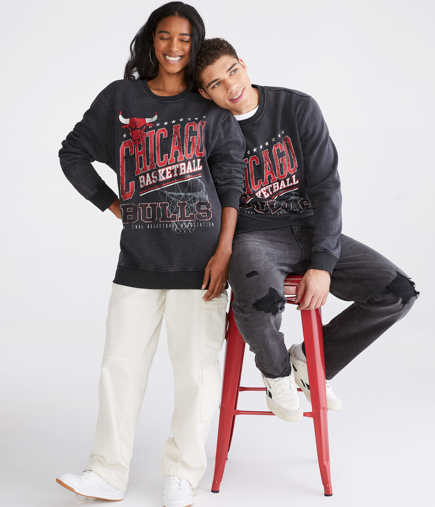 Chicago Bulls Basketball Crew Sweatshirt