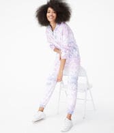 Tie-Dye Oversized Full-Zip Hoodie