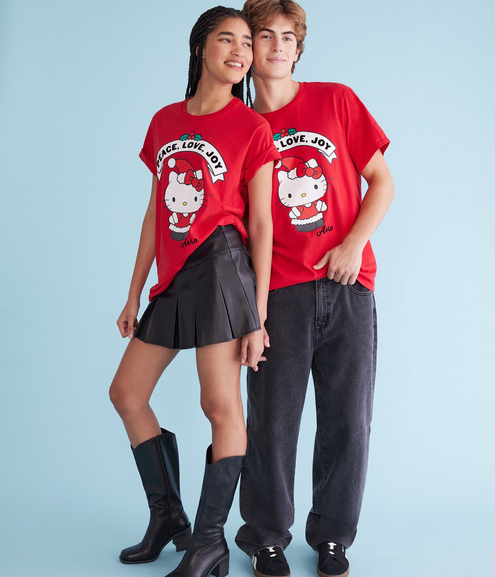 Hello Kitty Santa Oversized Graphic Tee