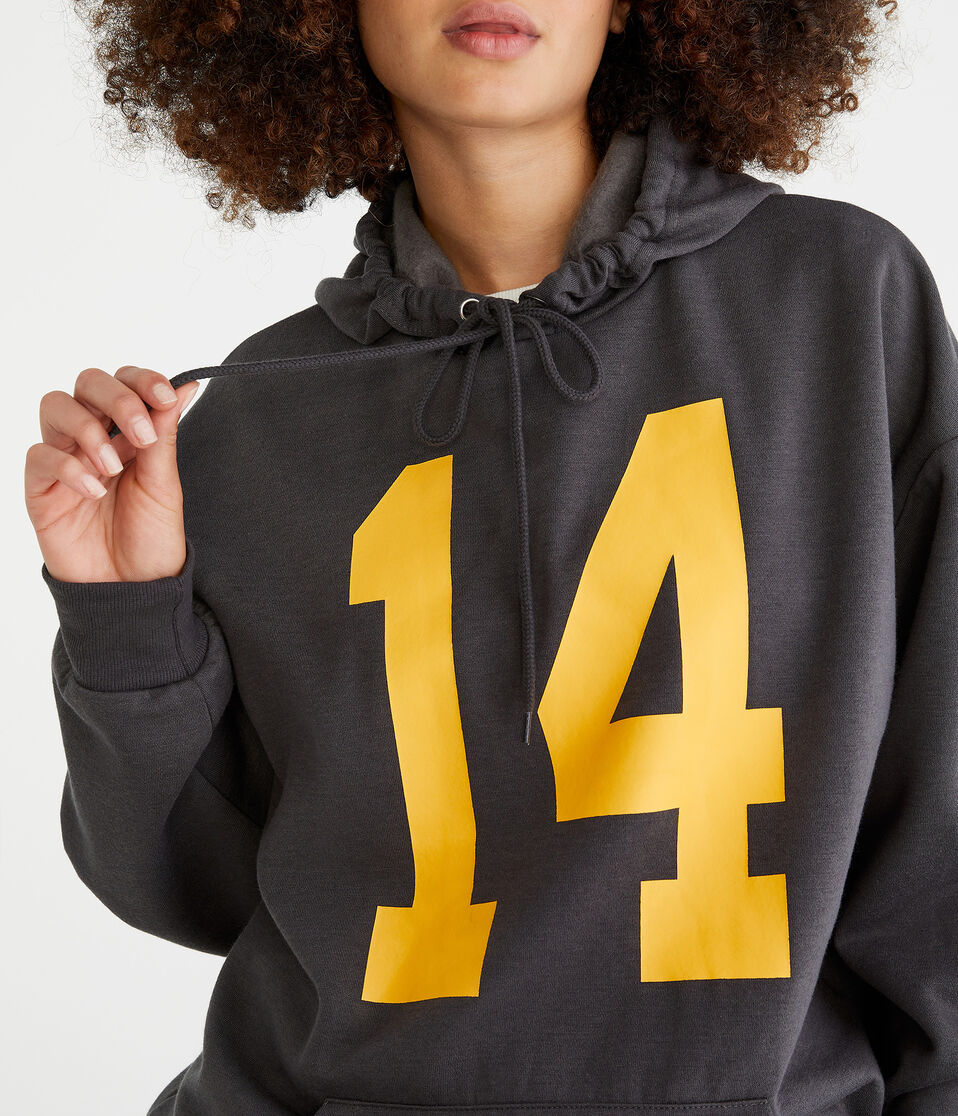 Number 14 Oversized Pullover Hoodie