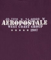 Aeropostale West Coast Coordinates Graphic Tee