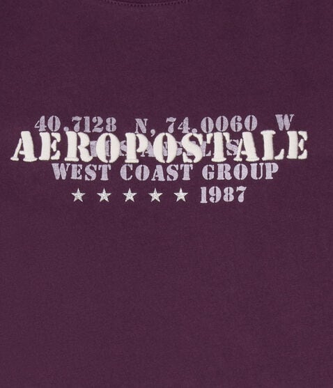 Aeropostale West Coast Coordinates Graphic Tee