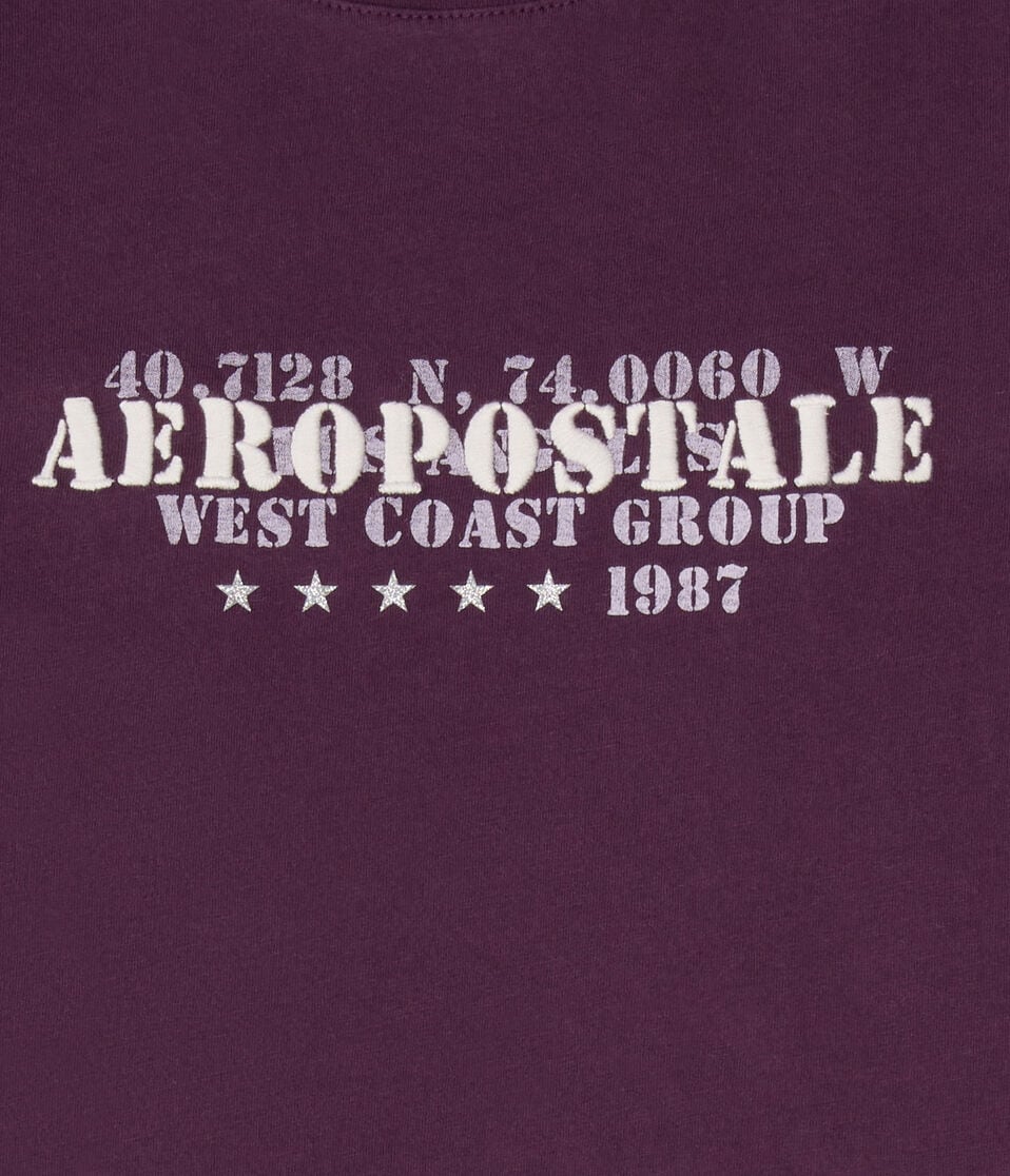 Aeropostale West Coast Coordinates Graphic Tee
