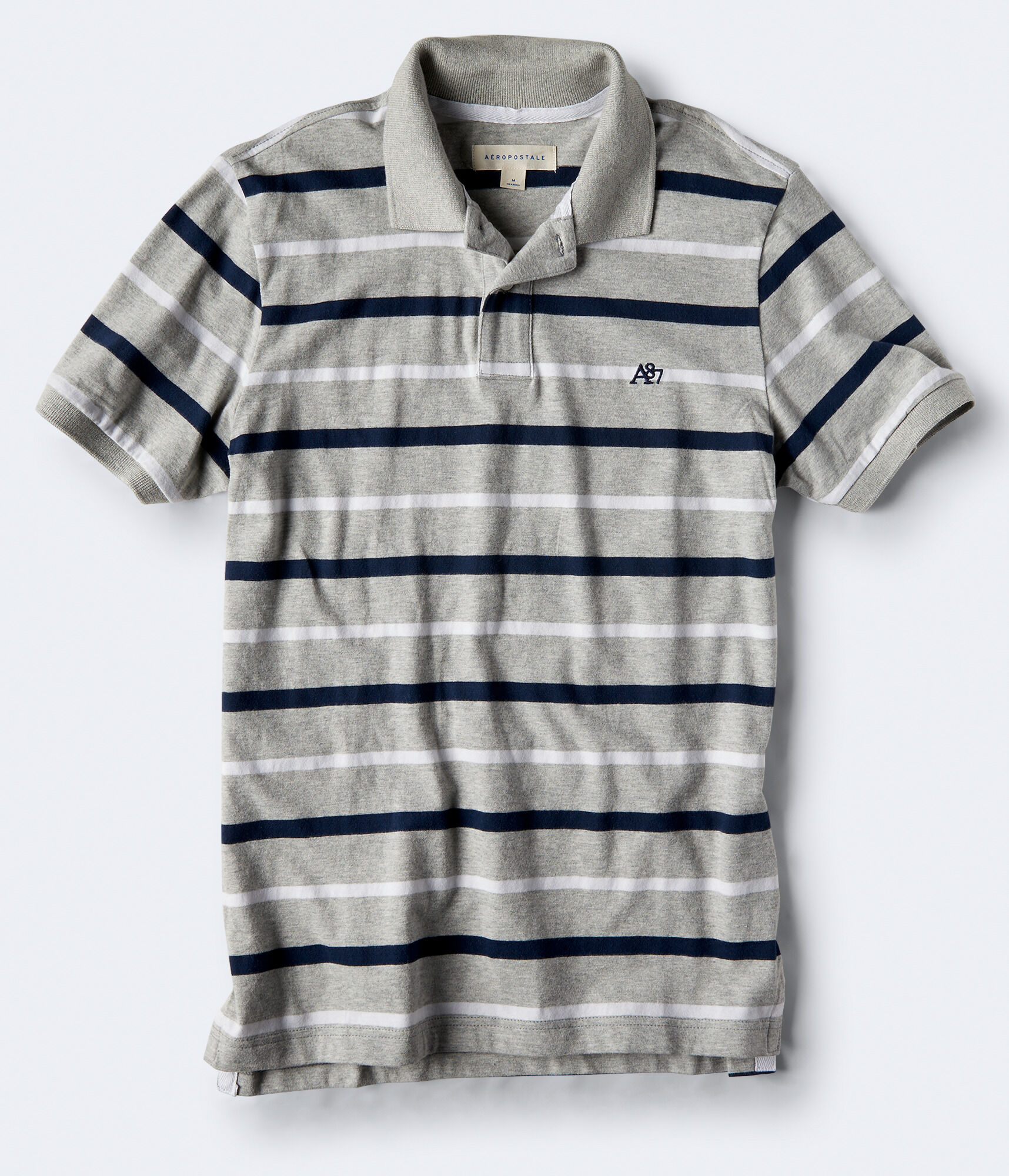 A87 Striped Jersey Polo
