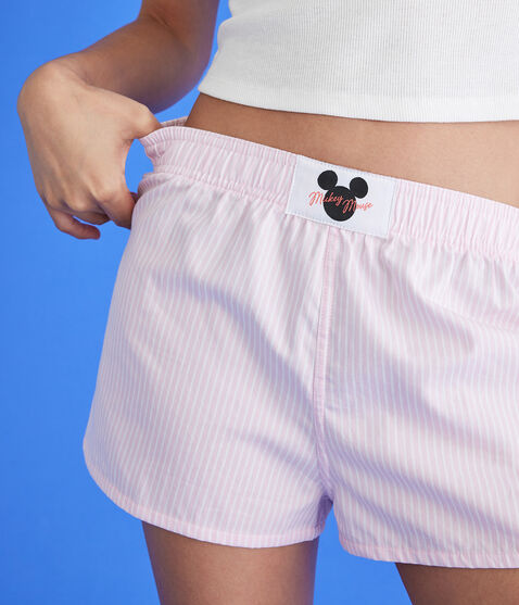 Mickey & Friends | Aero Striped Mickey Mouse Icon Sleep Boxer Shorts Mickey & Friends | Aero Striped Mickey Mouse Icon Sleep Boxer Shorts