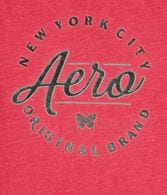 Aero Script Butterfly Foil Graphic Tee