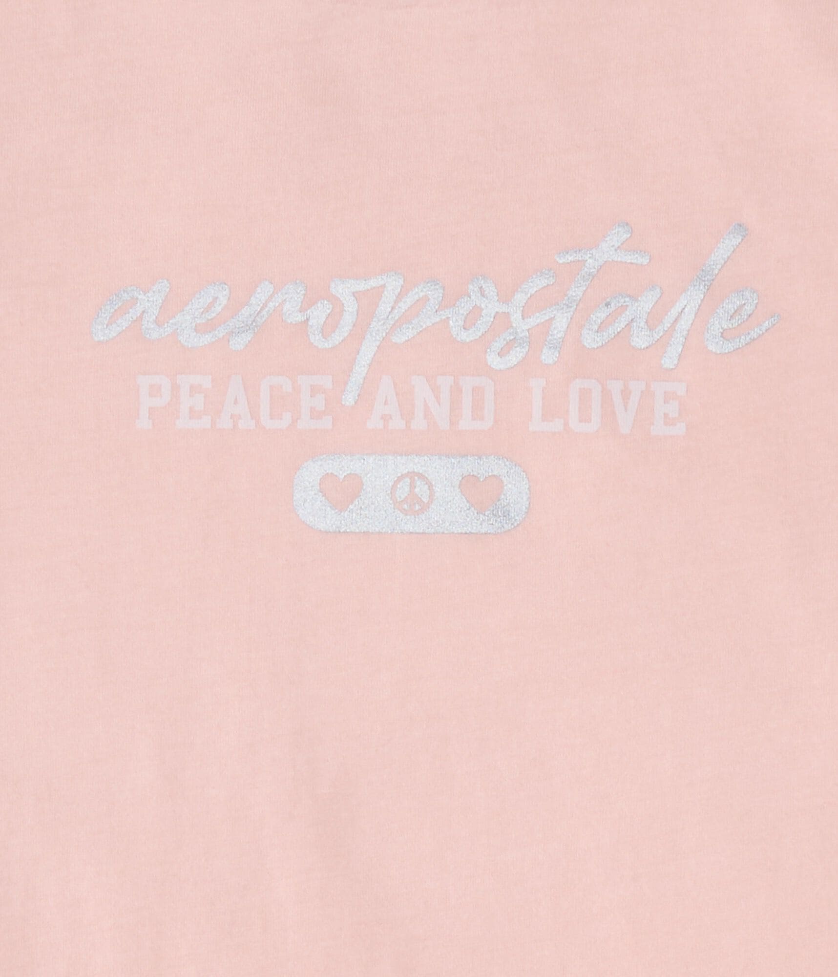 Aeropostale Peace And Love Foil Graphic Tee