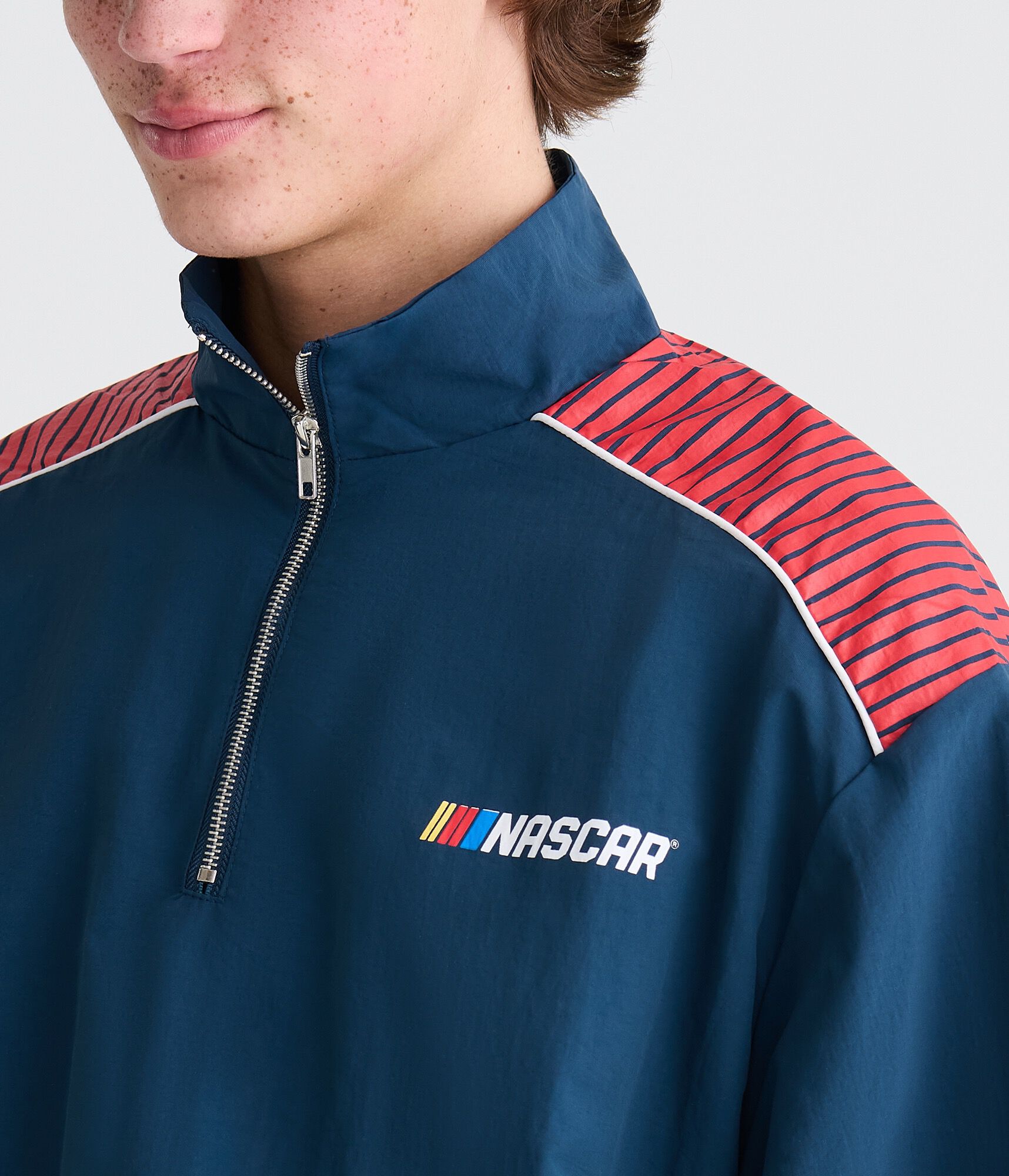 Track House Racing Jacket NASCAR Red Bull Trackhouse Quarter-Zip Track Jacket