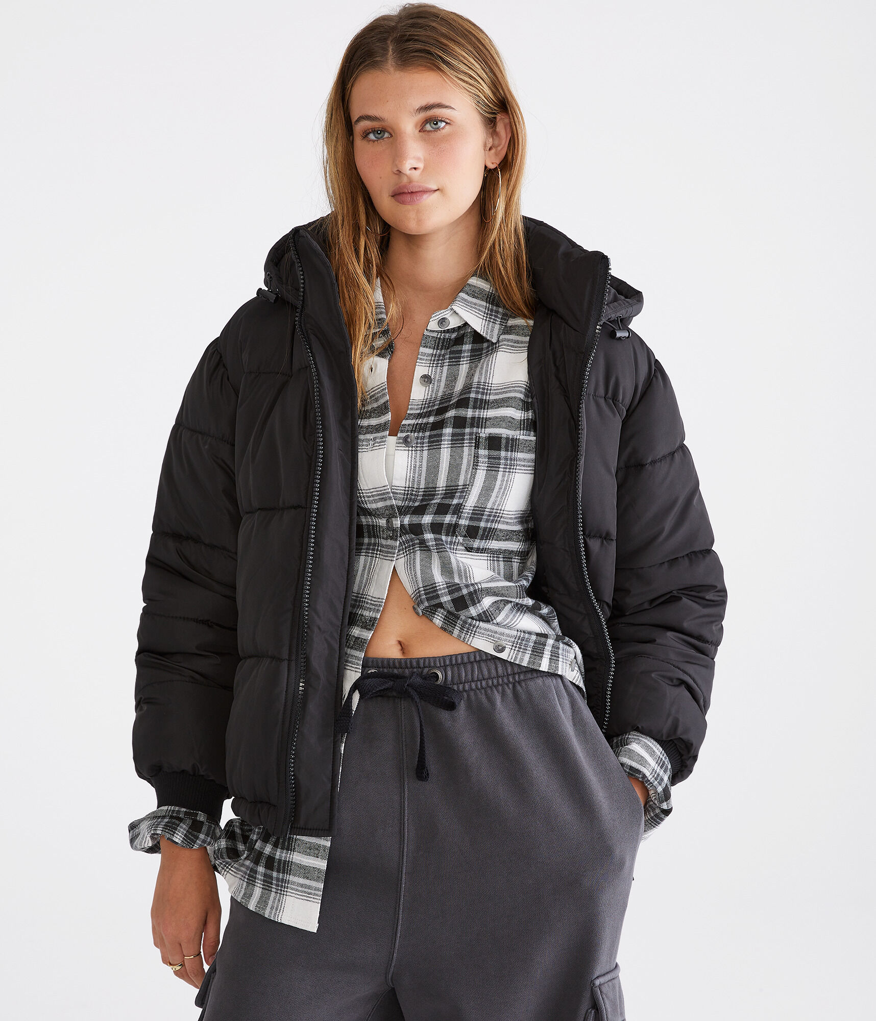Midweight Hooded Puffer Jacket