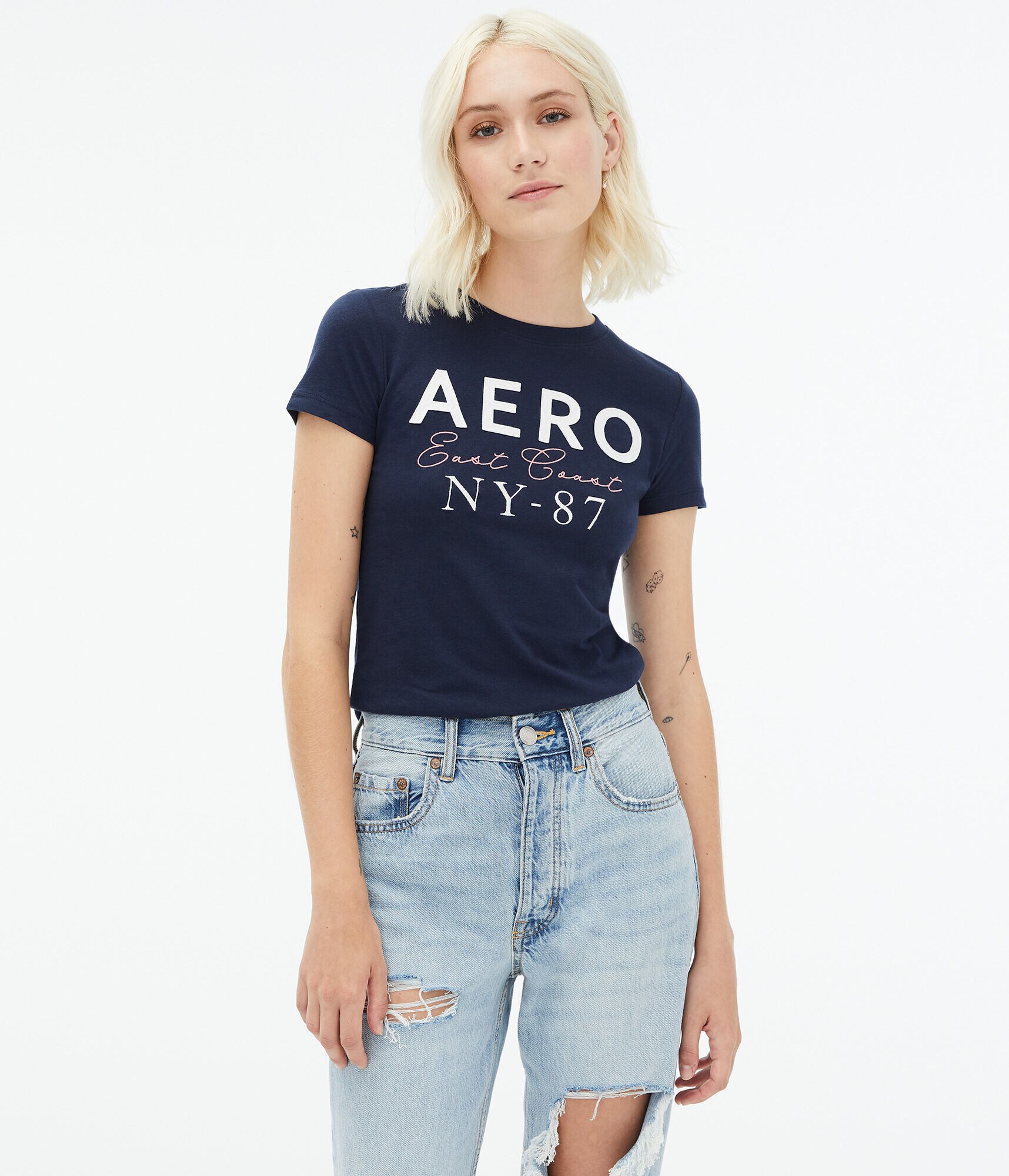 Aero East Coast Appliqu&eacute; Graphic Tee
