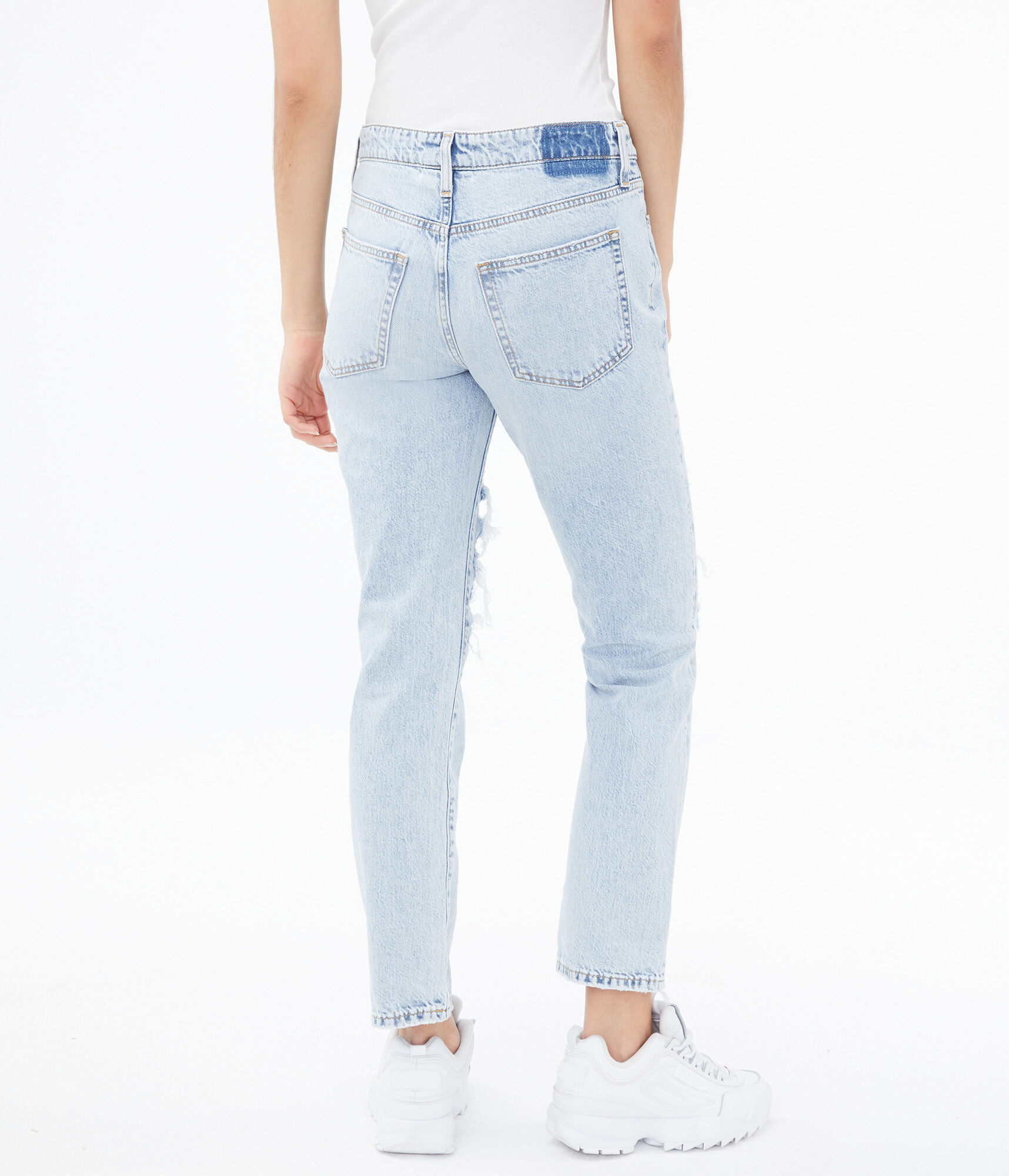 Real Denim Low-Rise Boyfriend Ankle Jean