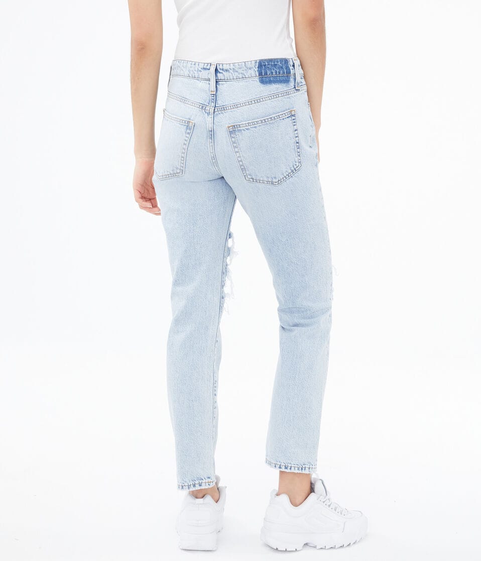 Real Denim Low-Rise Boyfriend Ankle Jean