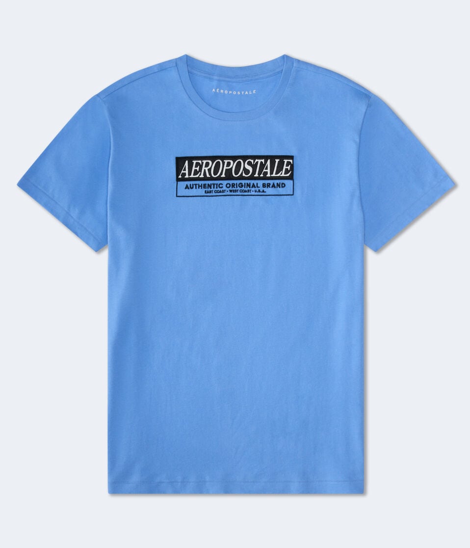 Aeropostale Box Logo Appliqué Graphic Tee