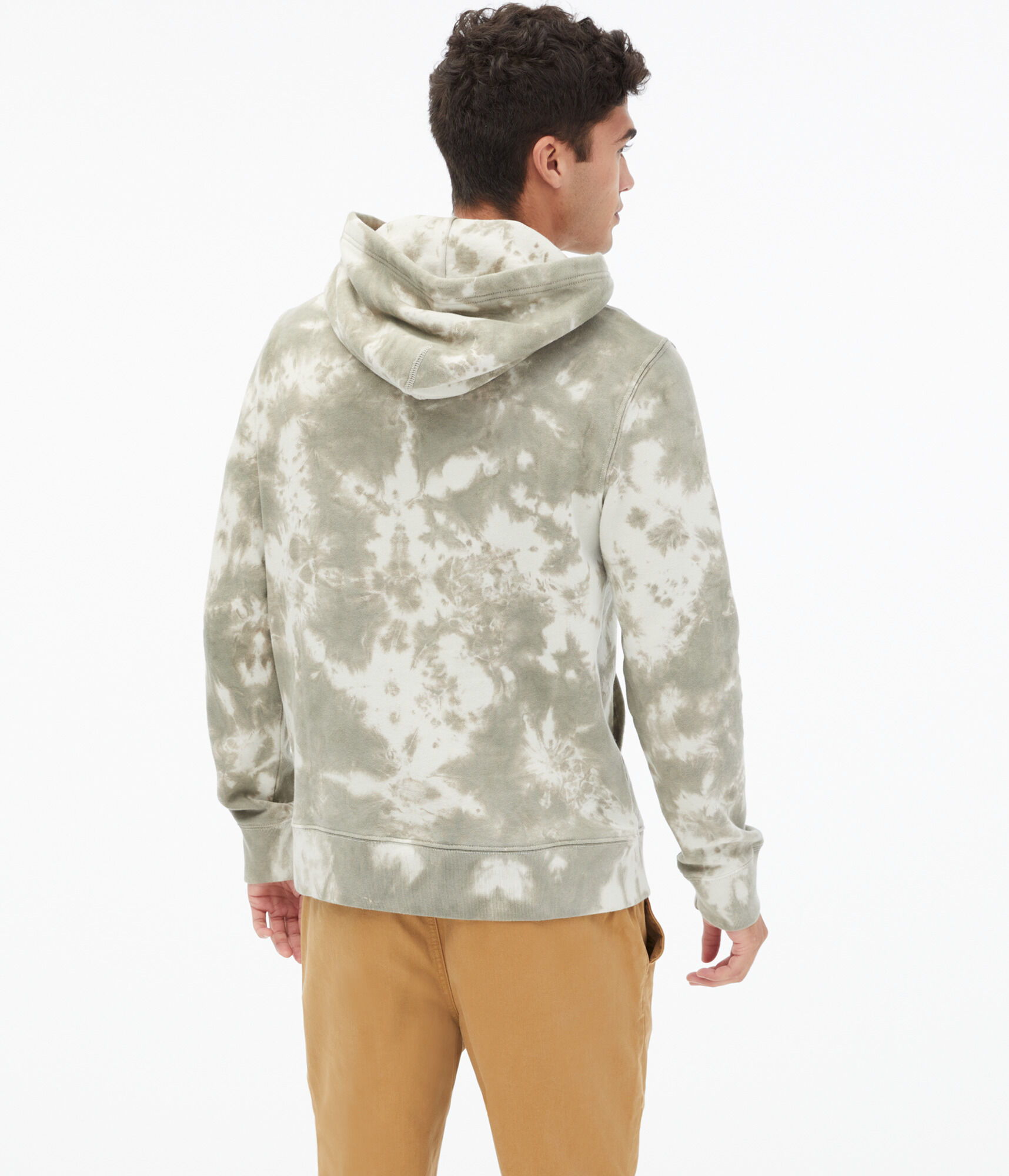Aero New York Logo Tie-Dye Pullover Hoodie