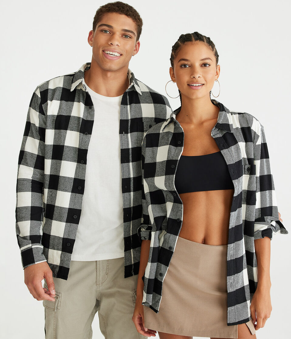 Long Sleeve Buffalo Check Softspun Flannel Shirt