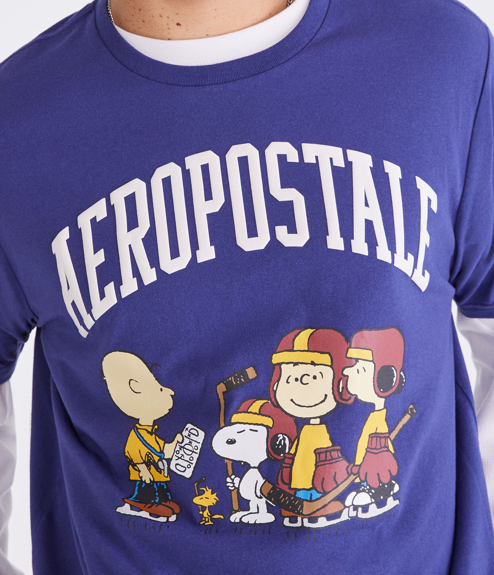 Peanuts® | Aéropostale Hockey Team Relaxed Graphic Tee
