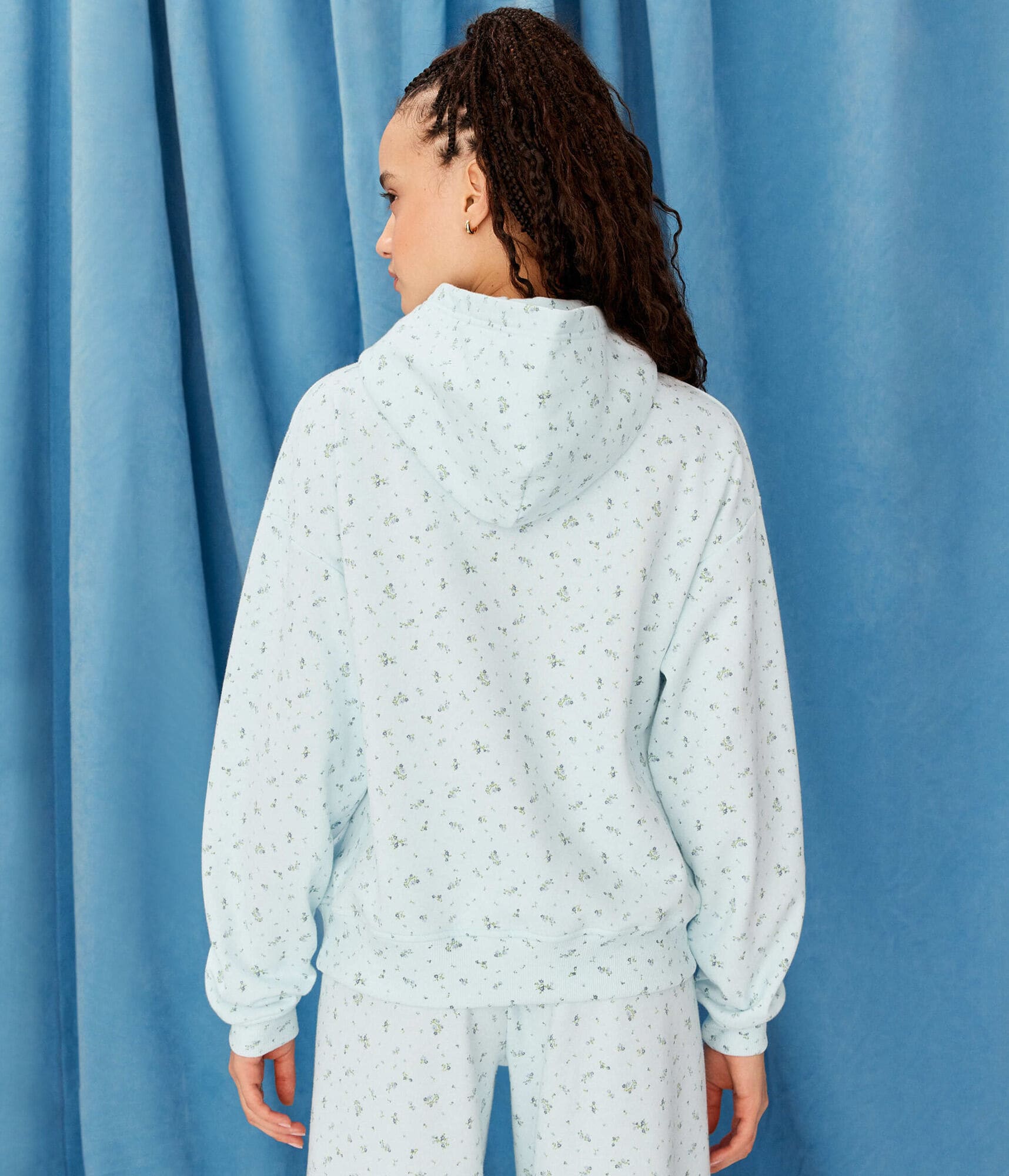 Demetra for Aero Floral Pullover Hoodie