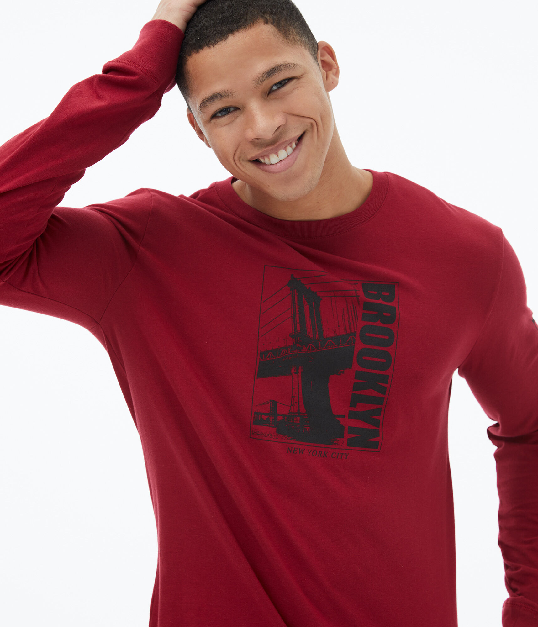 Long Sleeve Brooklyn Bridge Graphic Tee***