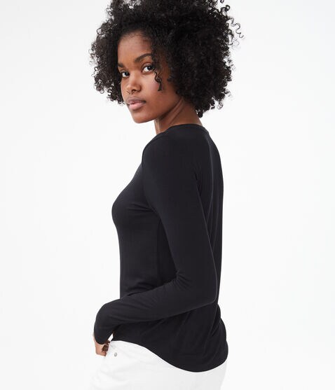Long Sleeve Seriously Soft V-Neck Tee Long Sleeve Seriously Soft V-Neck Tee