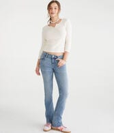 Low-Rise Mini Boot Jean