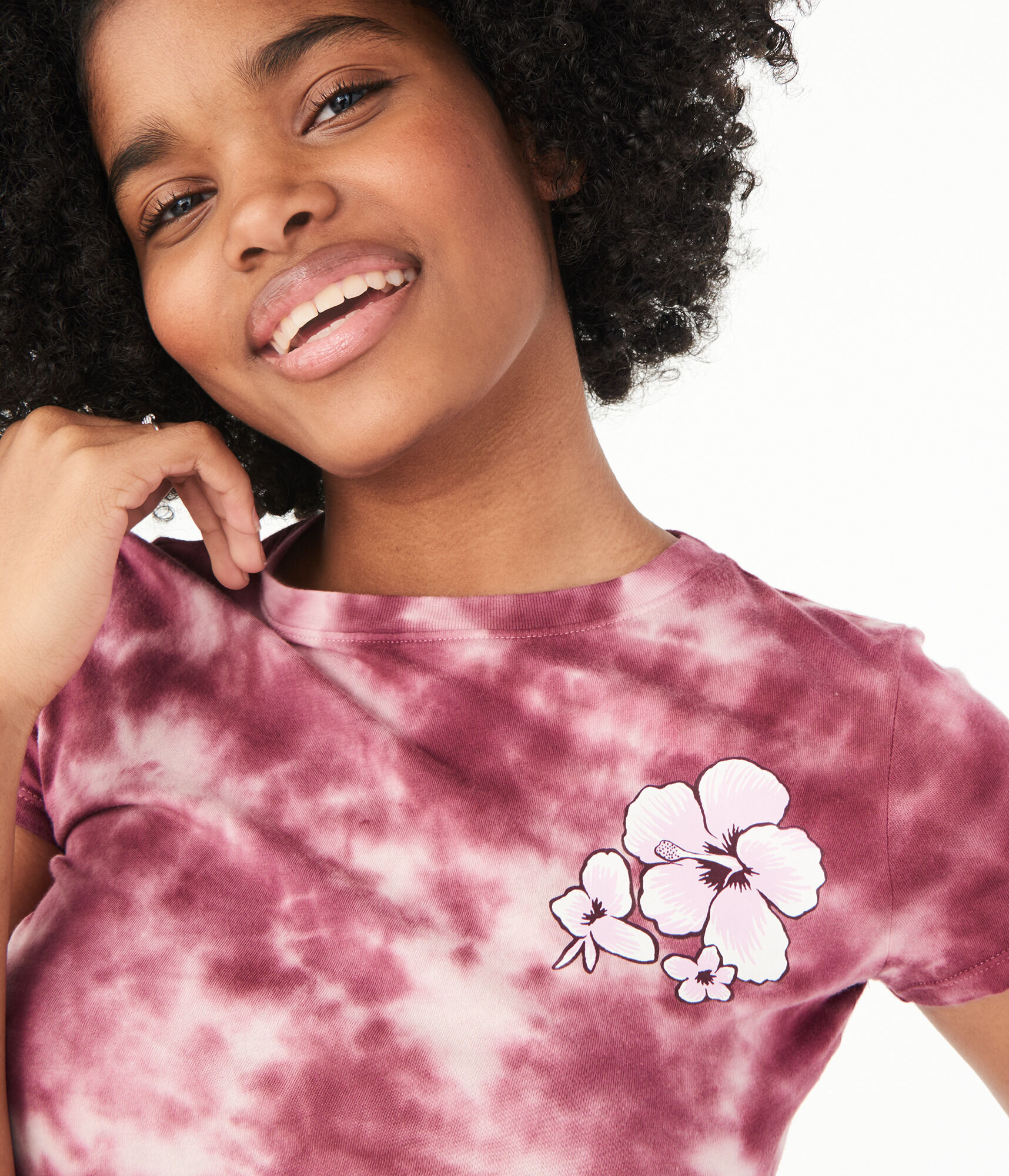Flower Tie-Dye Graphic Tee