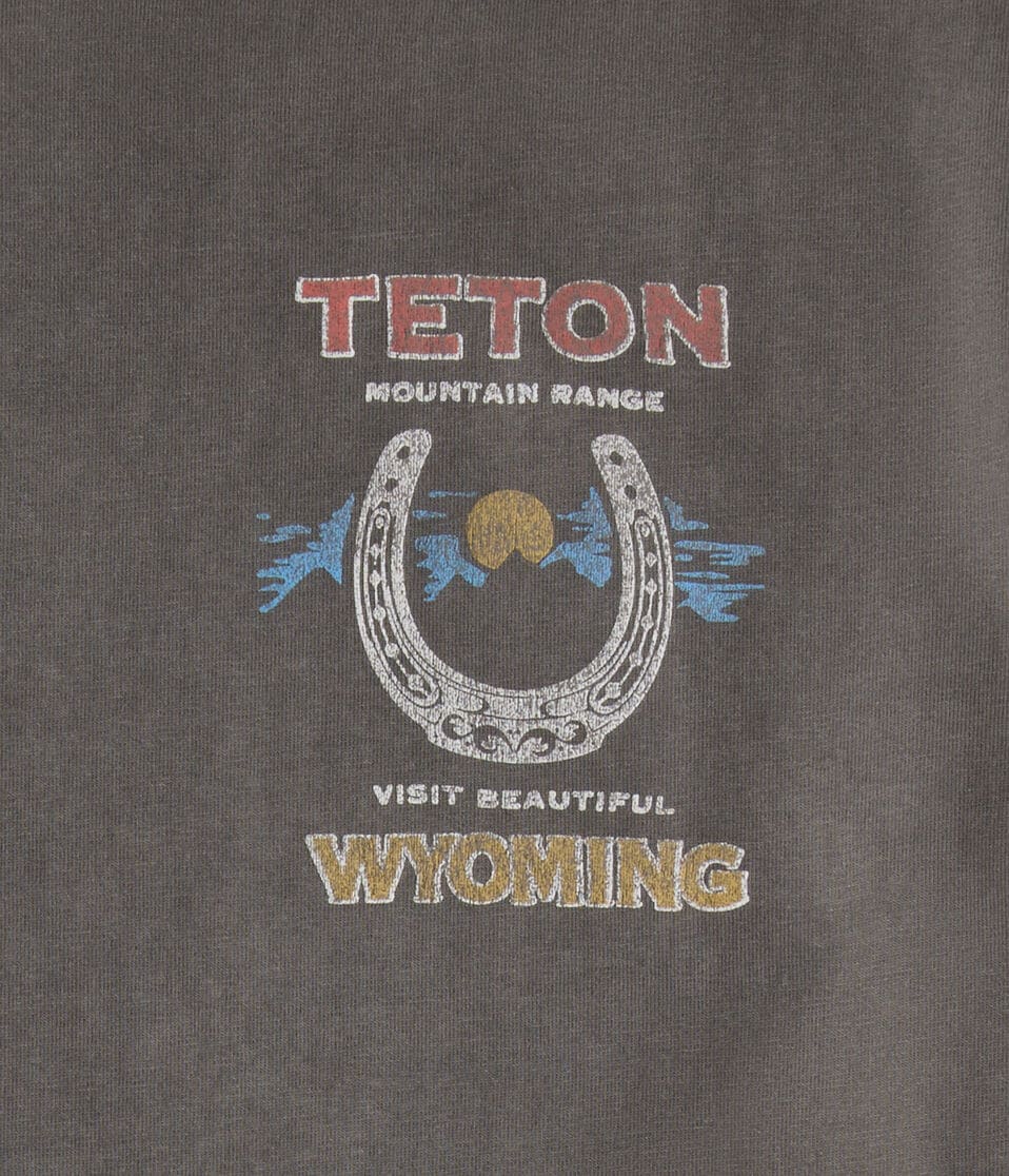 Teton Wyoming Cowboy Graphic Tee