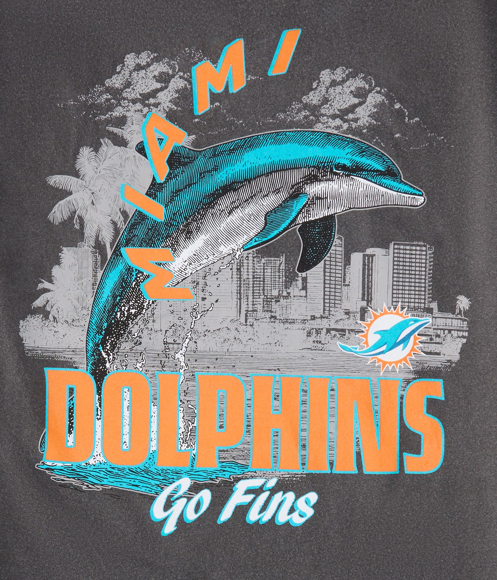 Miami Dolphins Mascot Relaxed Graphic Tee