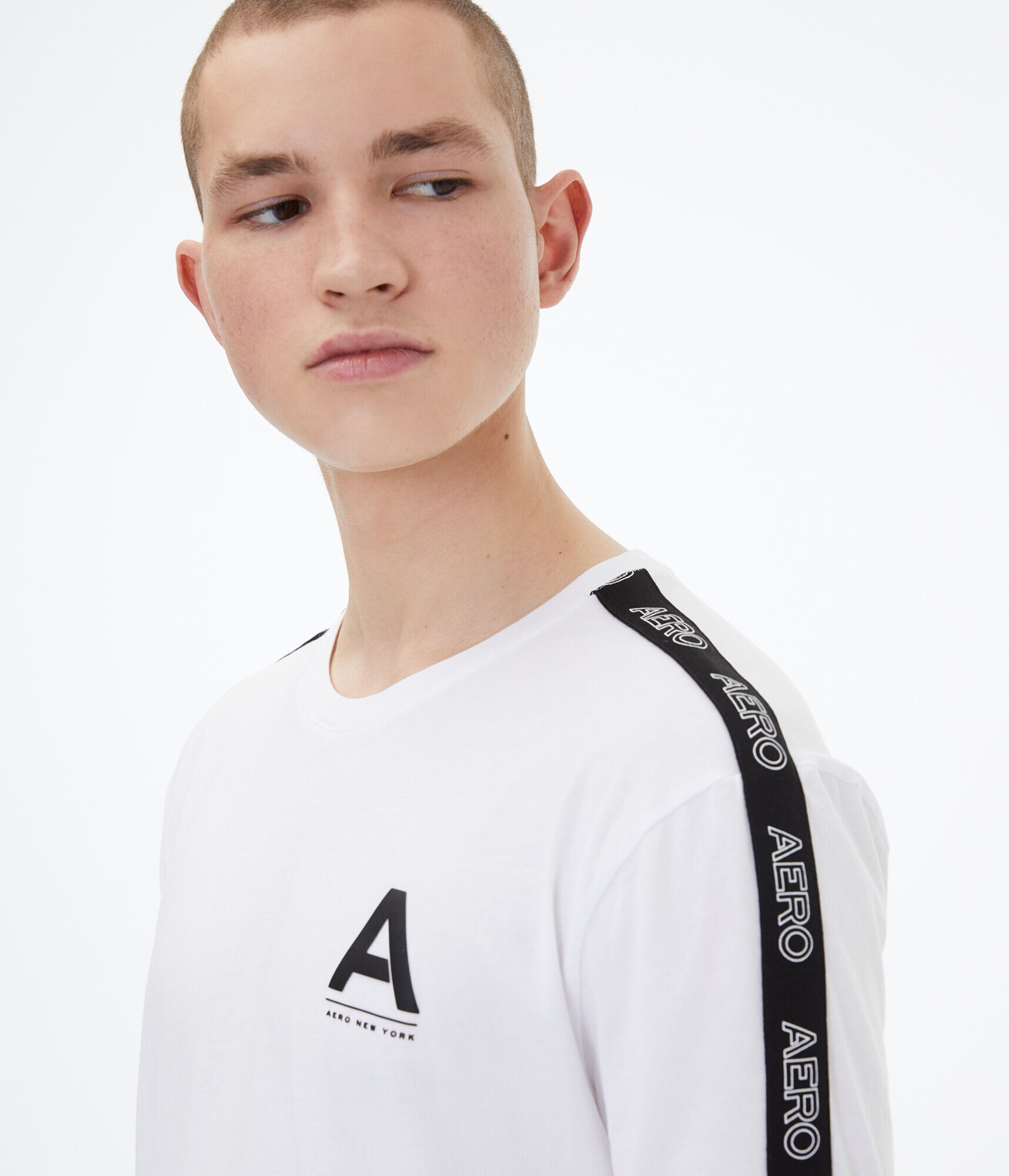 Long Sleeve Heritage Logo Tape Graphic Tee