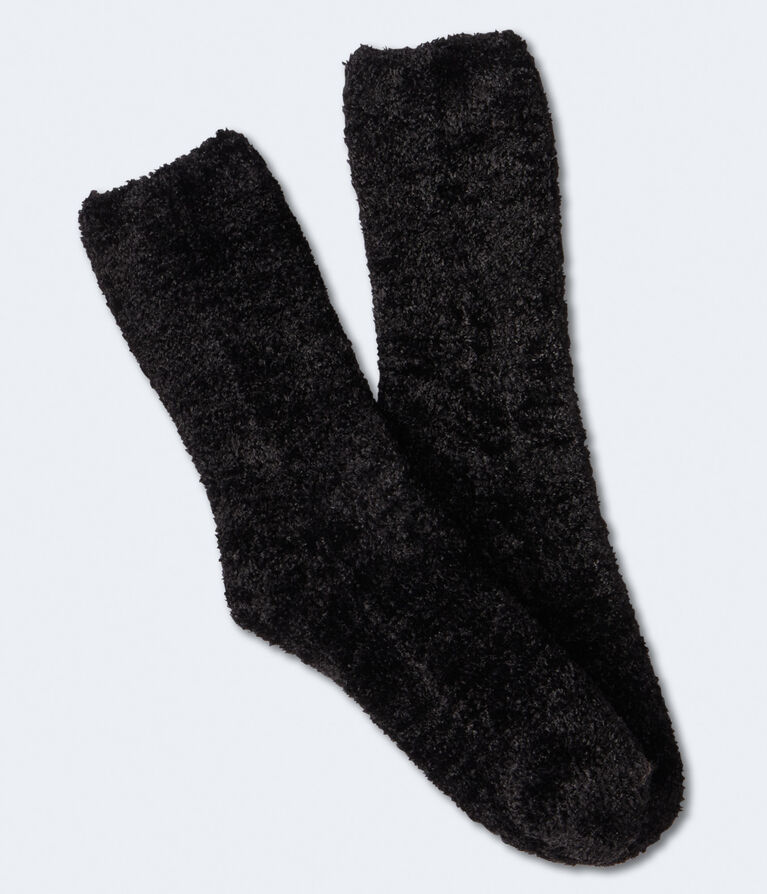 Fuzzy Chenille Crew Socks