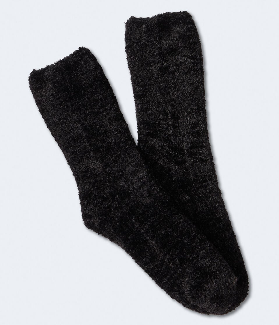 Fuzzy Chenille Crew Socks