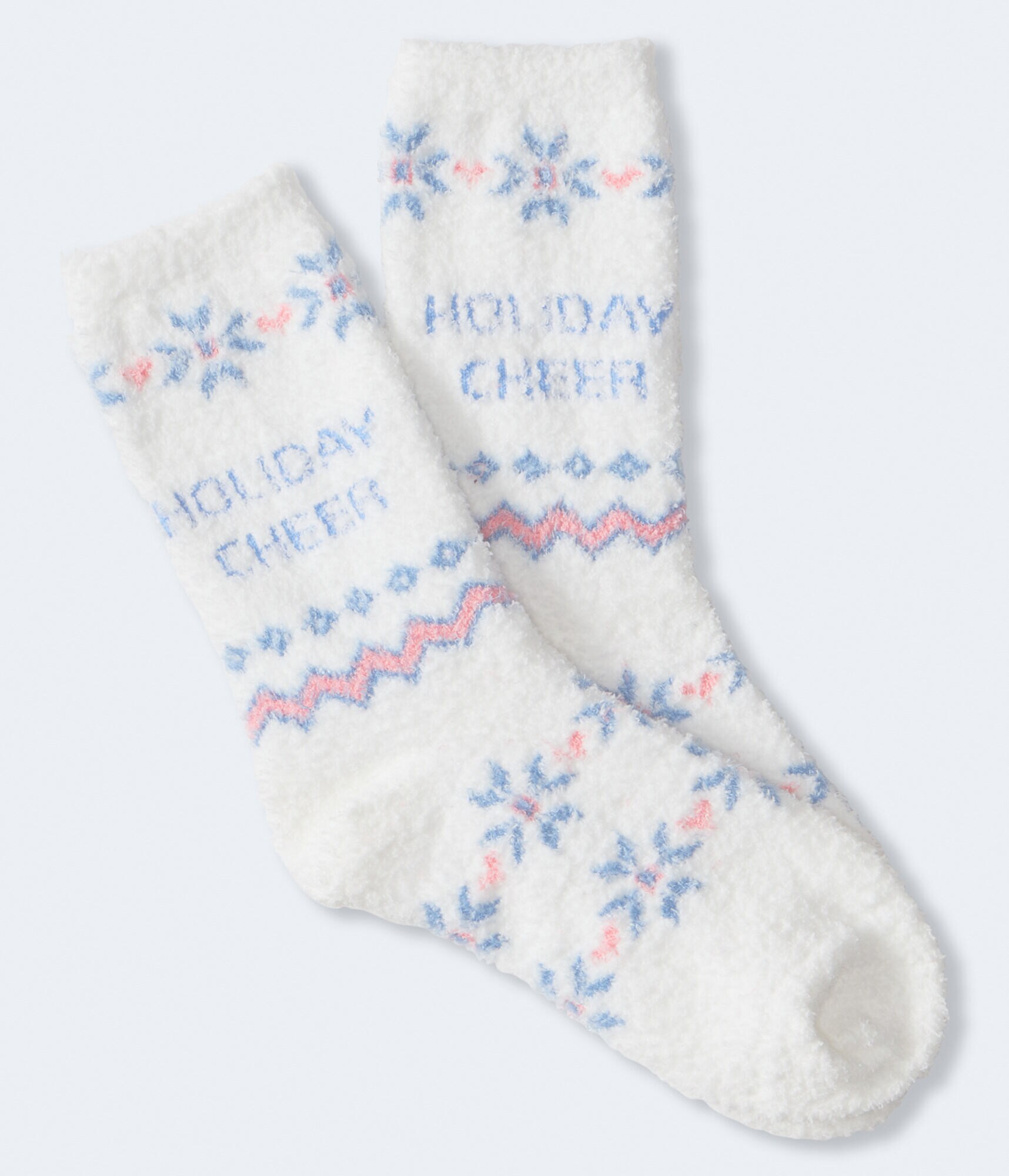 Holiday Cheer Fuzzy Crew Socks