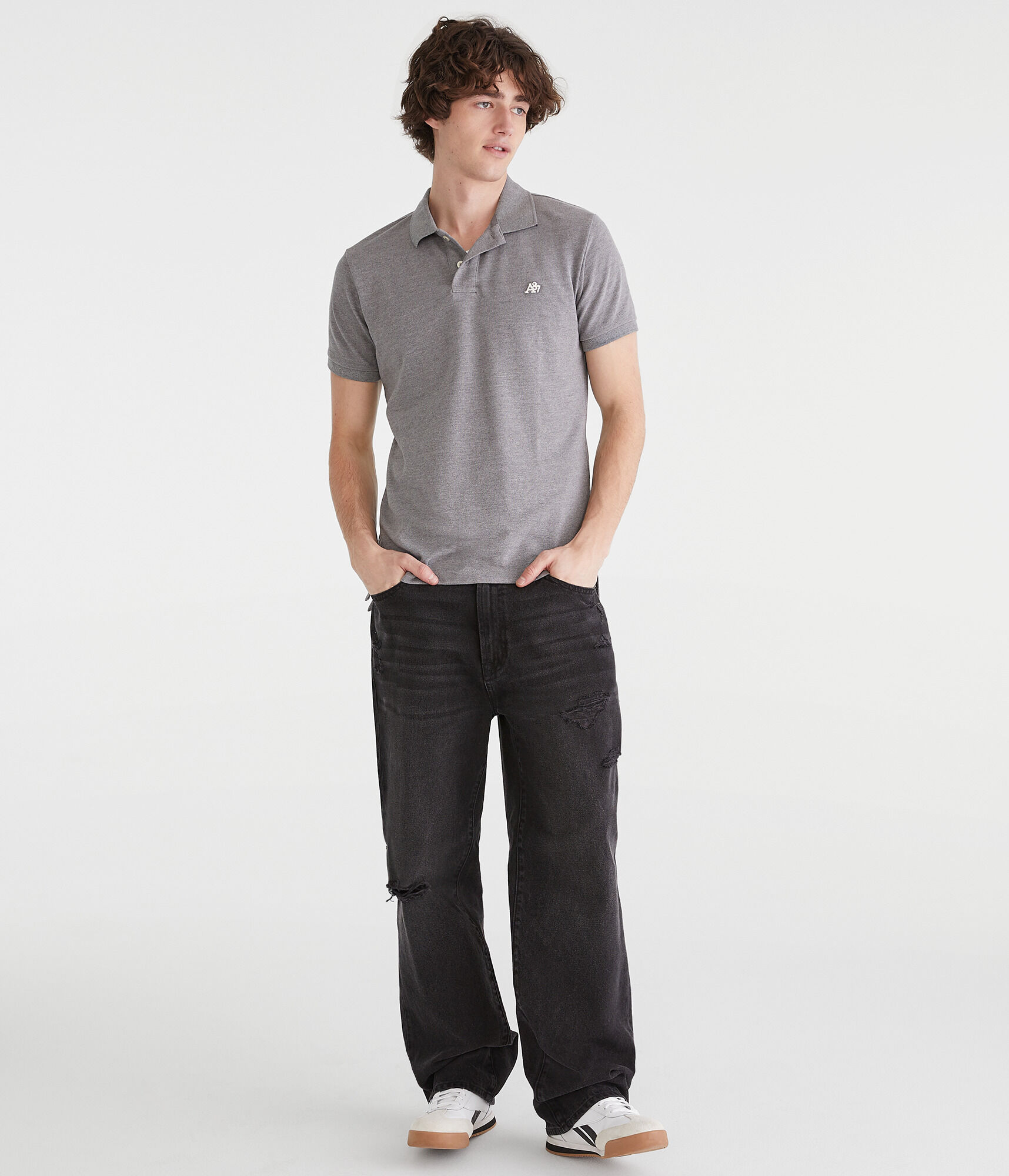 A87 Logo Piqu&eacute; Polo