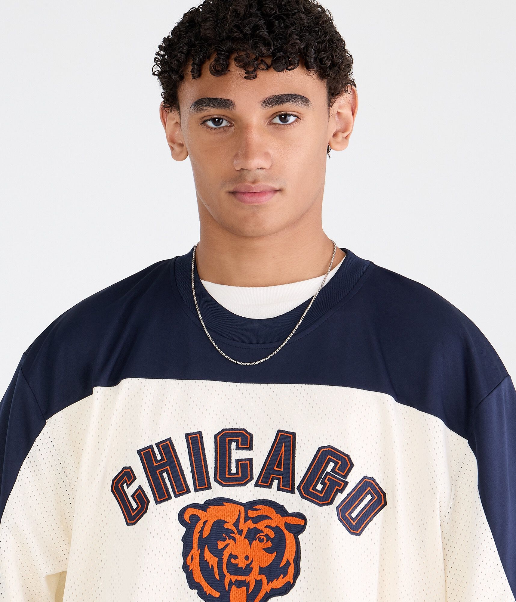 Chicago Bears Colorblock Mesh Top