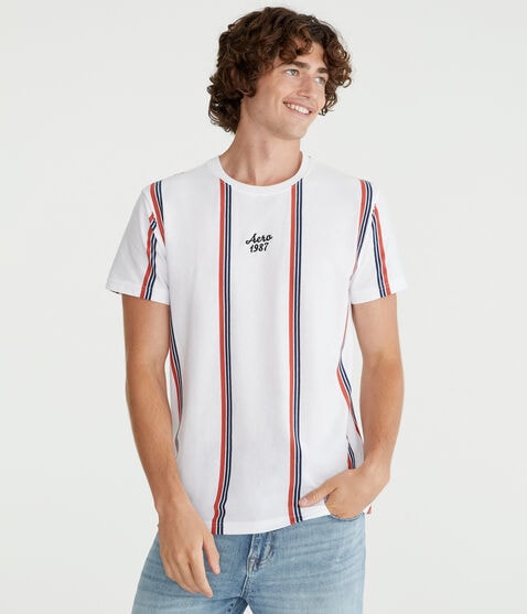 Aero Vertical Stripe Graphic Tee Aero Vertical Stripe Graphic Tee