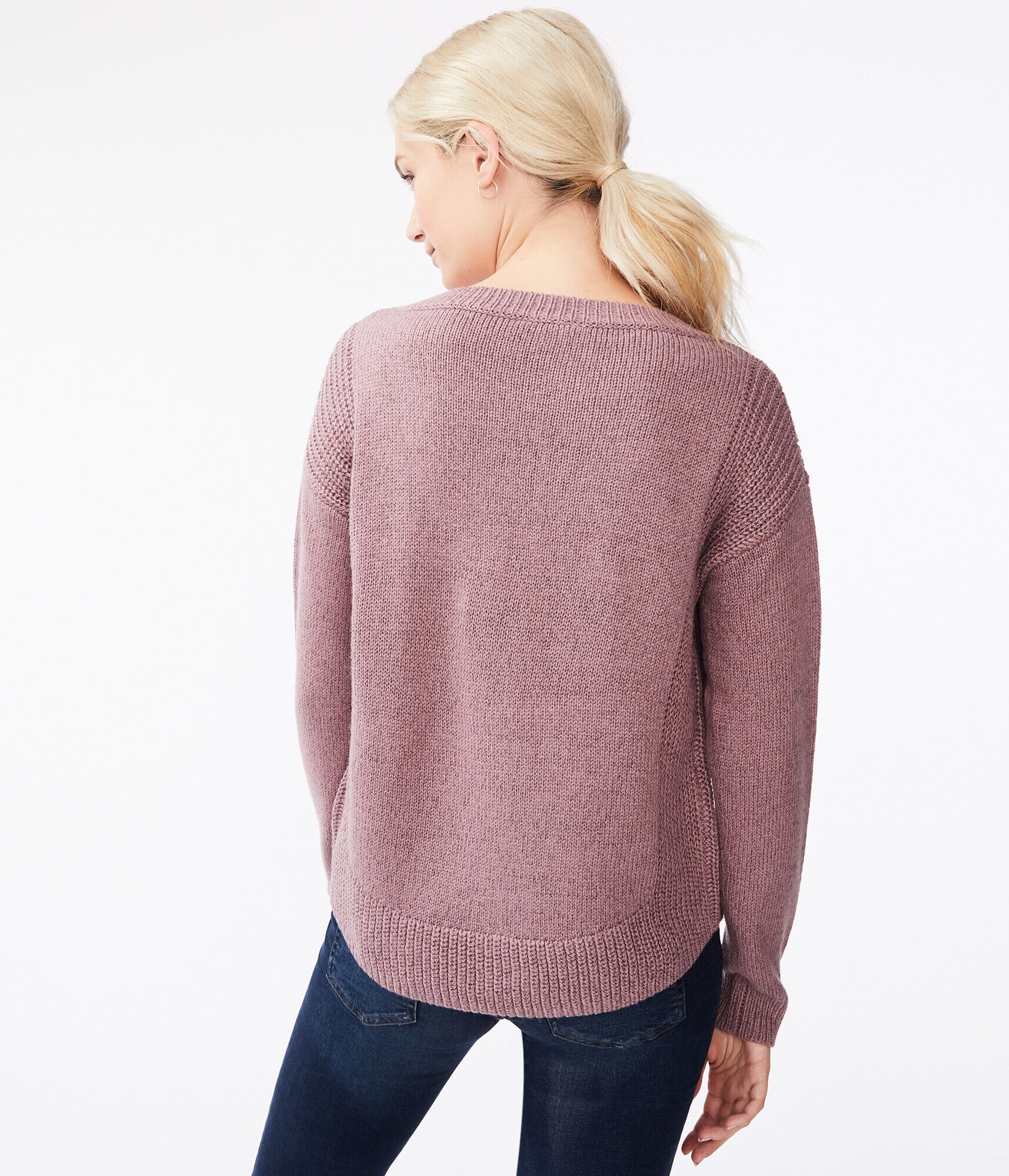 Mixed Pointelle Sweater