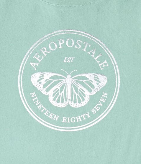 Aeropostale Butterfly Foil Graphic Tee Aeropostale Butterfly Foil Graphic Tee