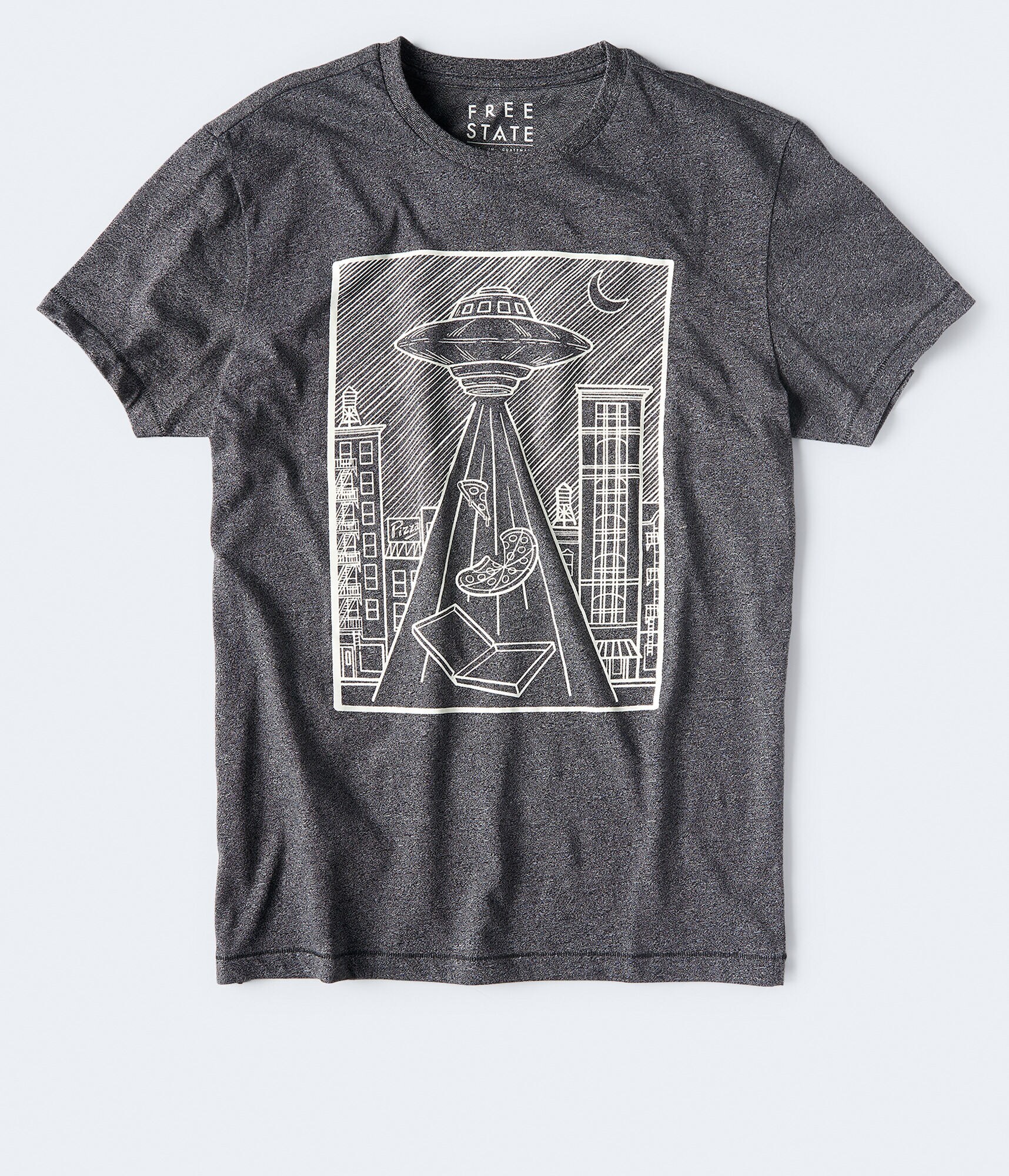 Free State UFO Pizza Glow-In-The-Dark Graphic Tee