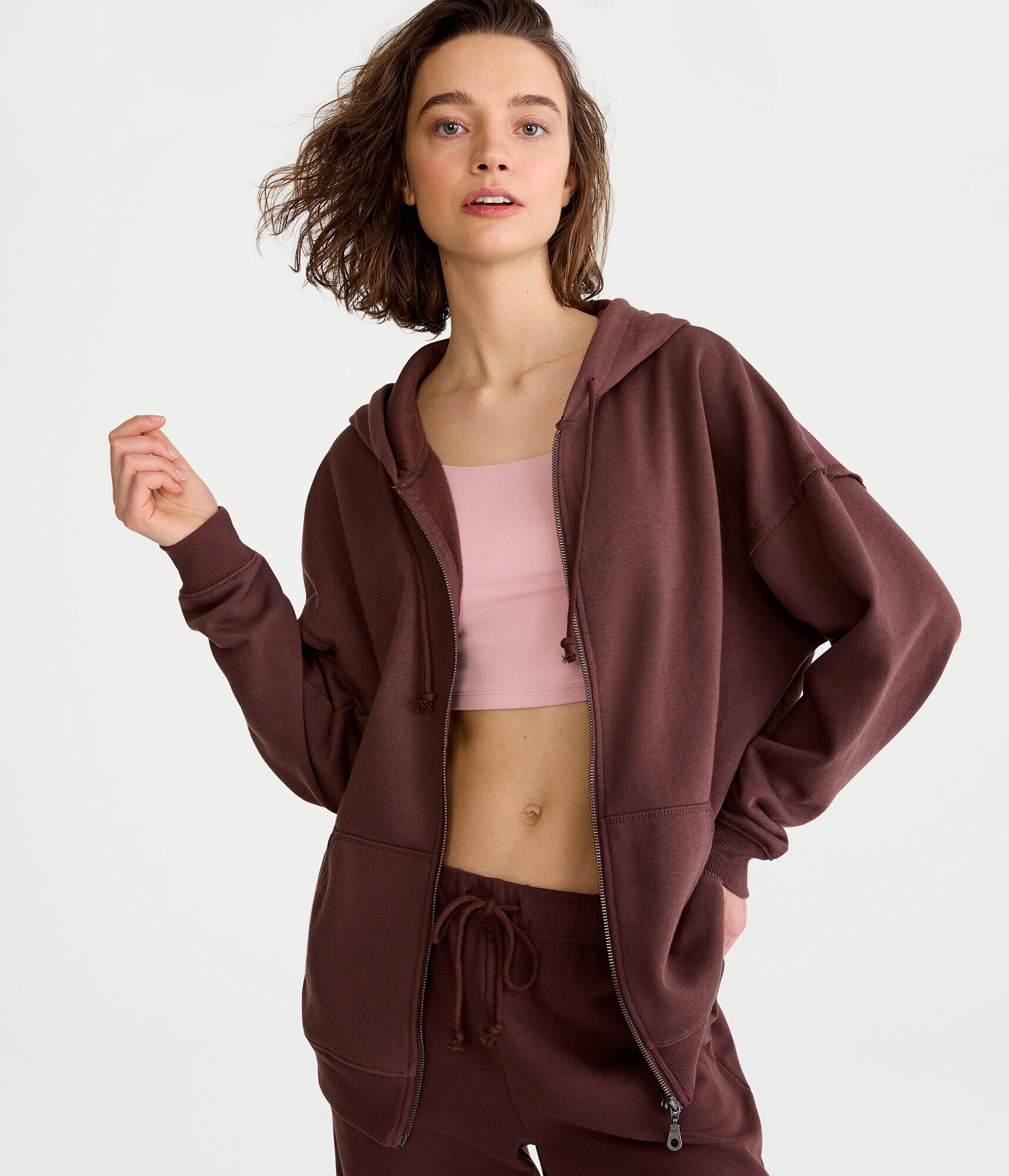 Oversized Full-Zip Hoodie