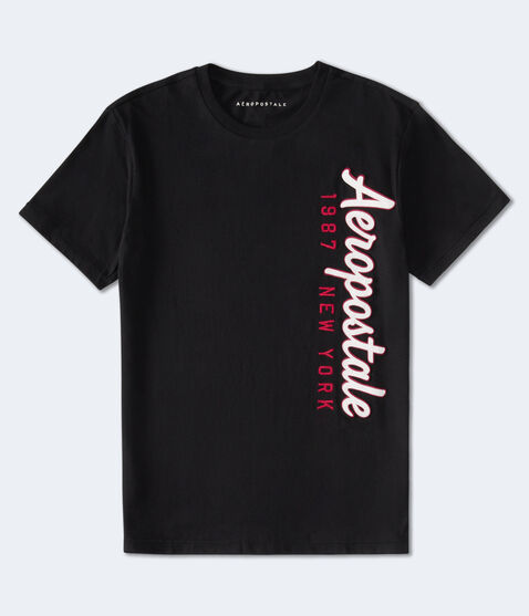 Aeropostale Script Appliqué Graphic Tee Aeropostale Script Appliqué Graphic Tee