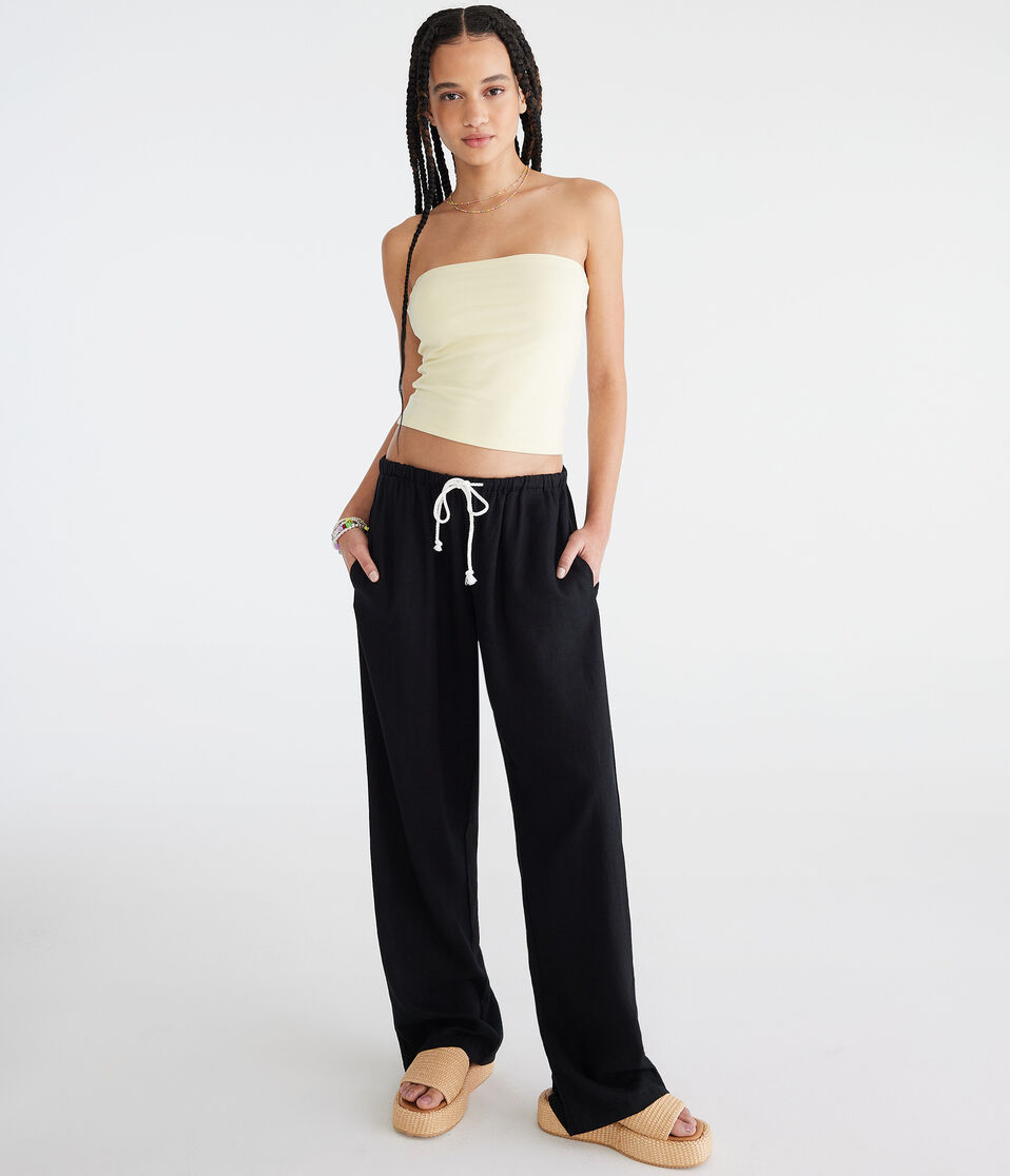 Linen Drawstring Pants