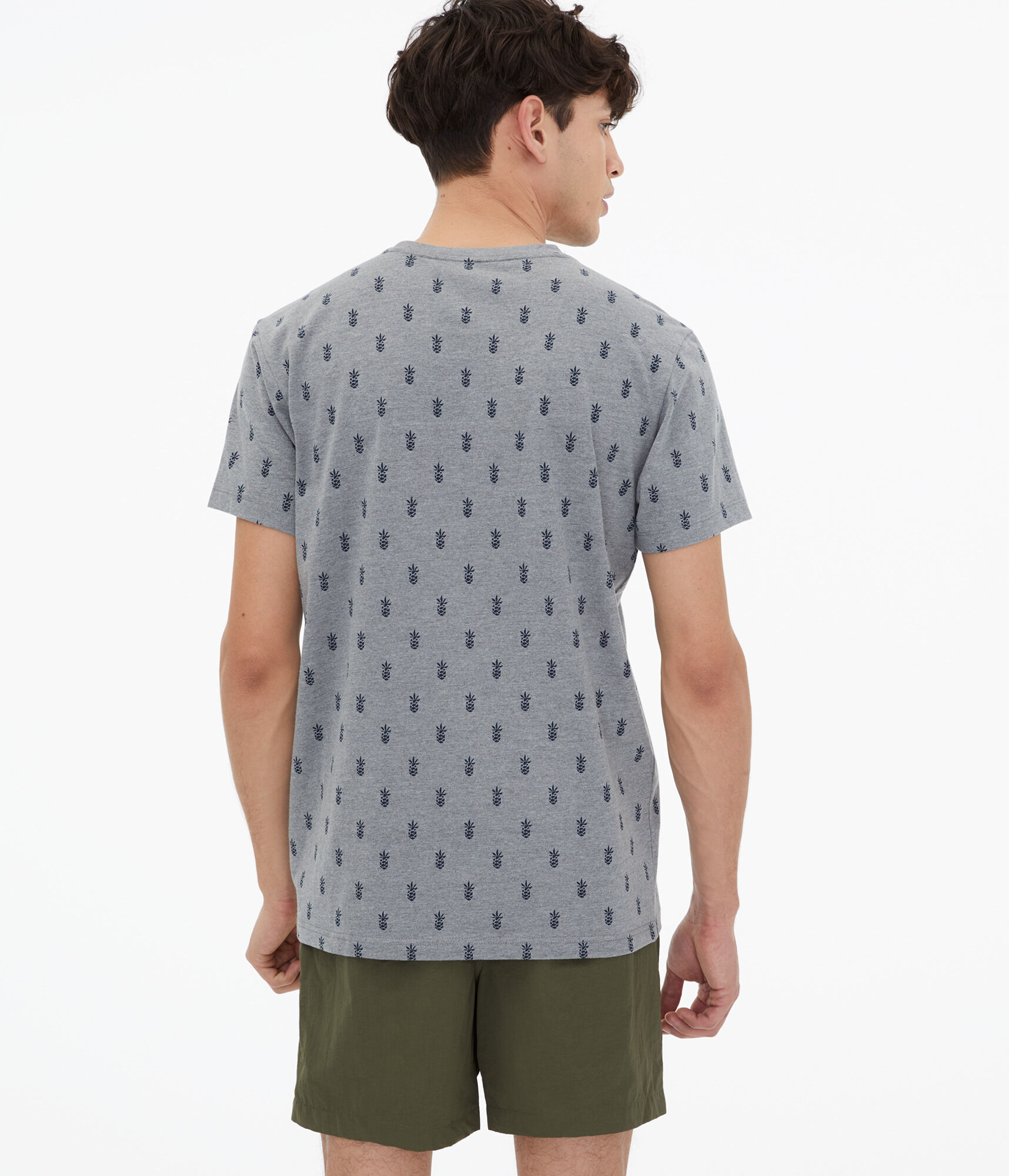 Pineapple Print Graphic Tee