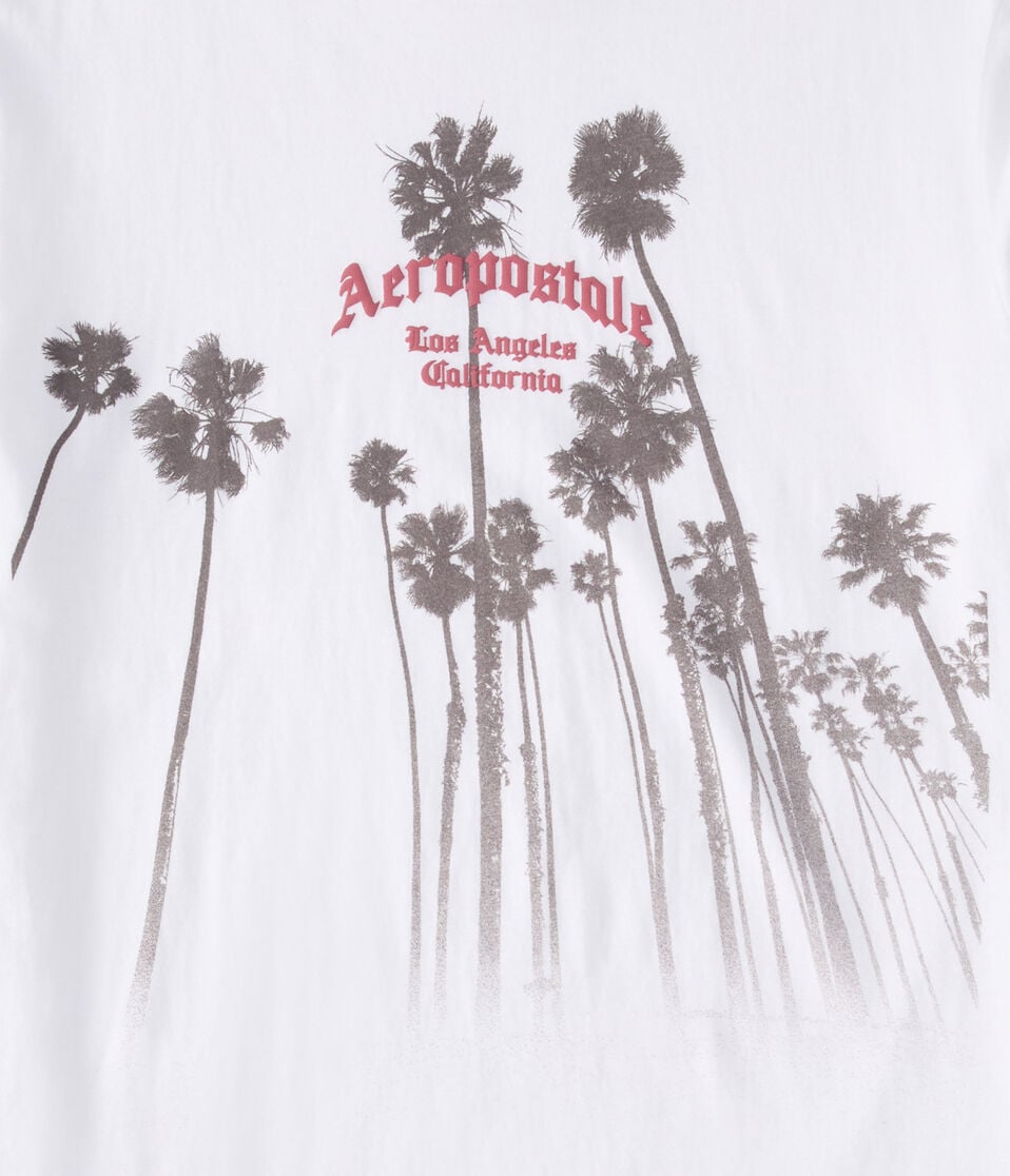 Aeropostale Gothic Palms Graphic Tee