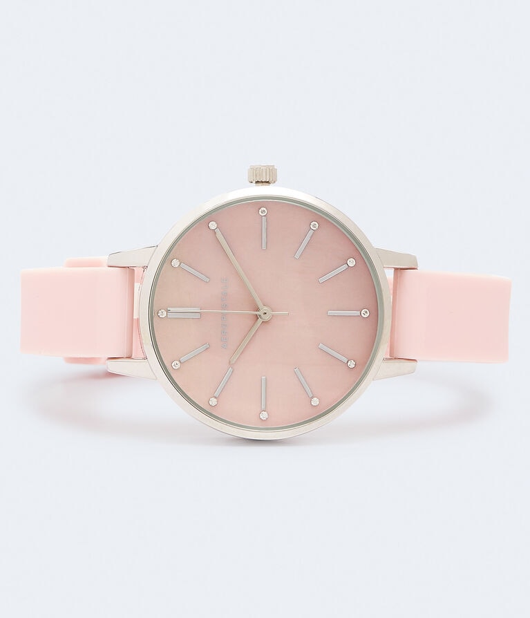 Marbled Rubber Analog Watch***