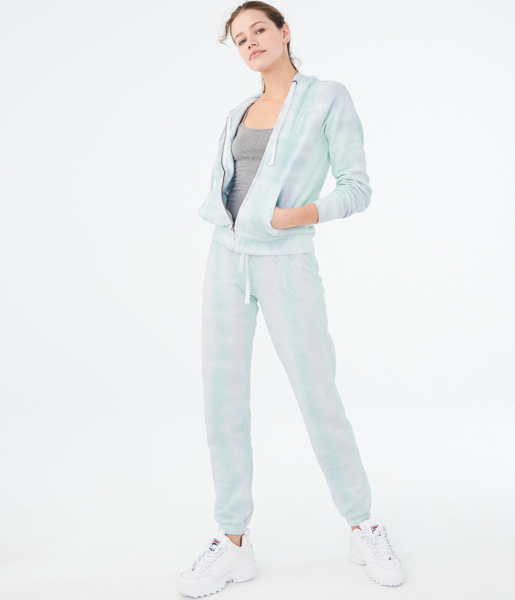 Tie-Dye Aeropostale "A" Cinch Sweatpants