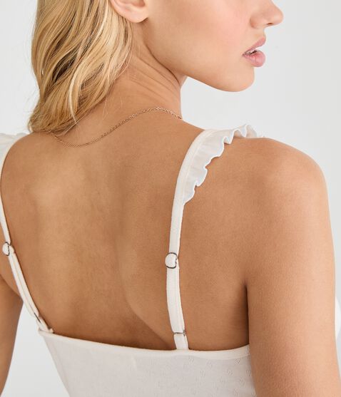 Ruffle Pointelle Sleep Cami Ruffle Pointelle Sleep Cami