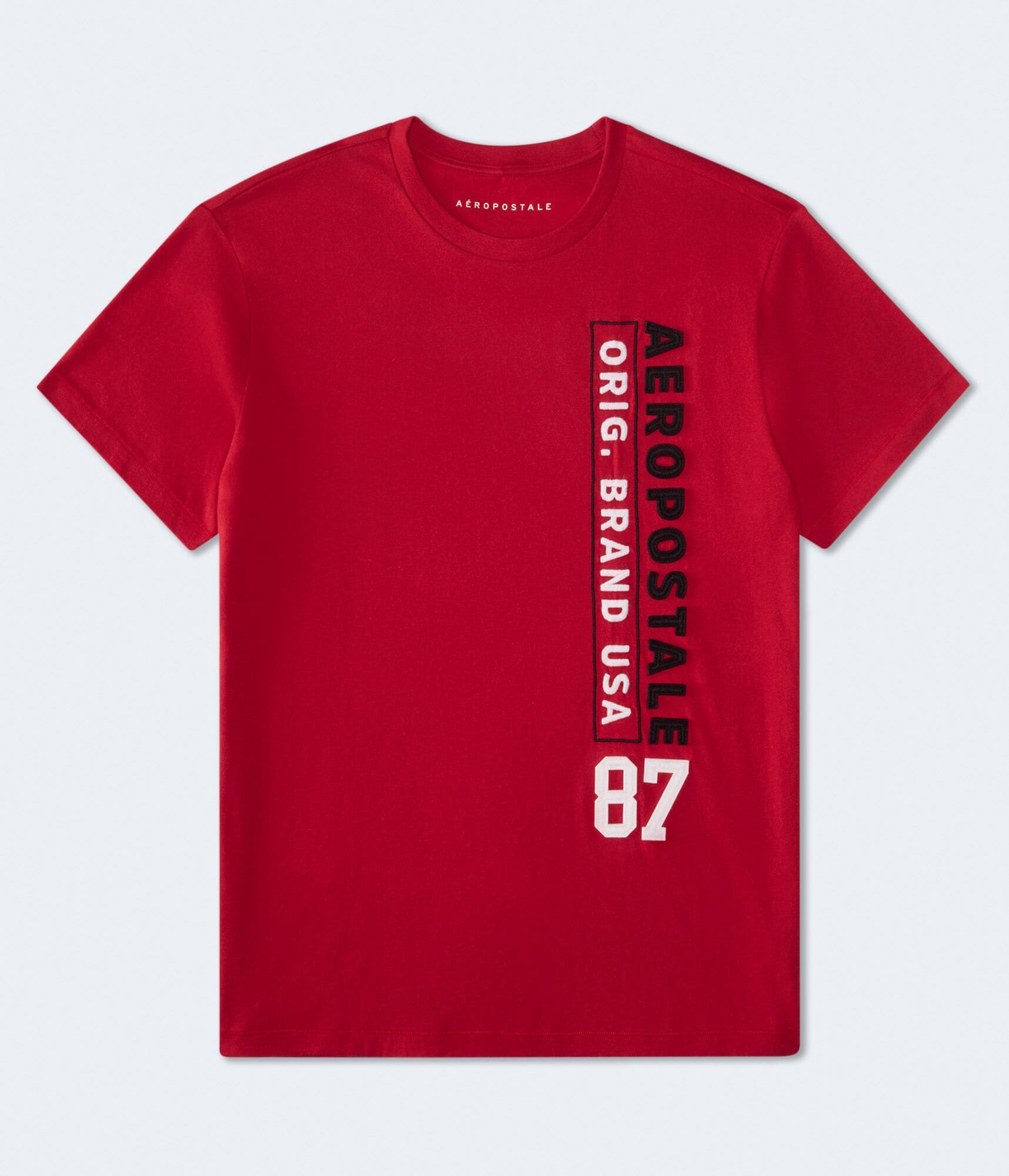 Vertical Aeropostale Appliqu&eacute; Graphic Tee